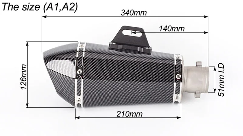Мото rcycle akrapovic Yoshimura глушитель выхлопной трубы escape moto с DB killer для CB400 Z250 GSX250R RC390 Z900 MT03 GSXS750