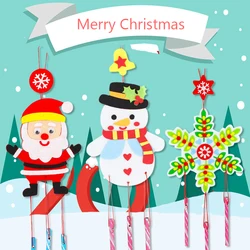 Juego de 3 unids/set de campanas de viento de Navidad, juguetes artesanales de arte hechos a mano para niños, adornos de decoración de campanilla, regalos de navidad
