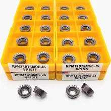 Insertion carbure RPMT10T3MO E JS VP15TF fraise de tour de fraisage interne et fraise outil de CNC RPMT10T3MOE fraise de tour RPMT