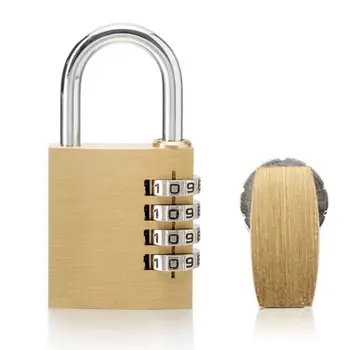 

GT354 4-Digit Combination Security Padlock Resettable Lock Brass Waterproof 37MD