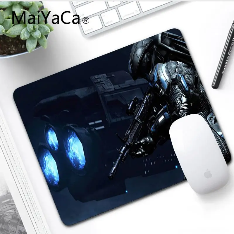 No LockEdge 18x22cm MaiYaCa Забавный игровой Halo 5 стражи для ноутбука Игровые мыши коврик для мыши Большой Коврик Для Мыши Компьютерный коврик для ПК - Цвет: No LockEdge 18x22cm