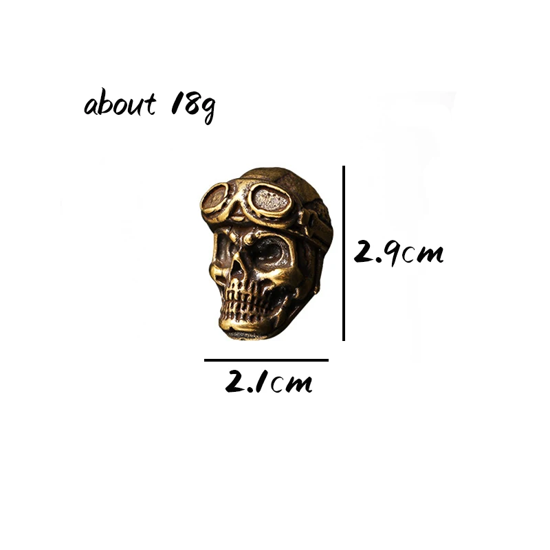 Metal Rivets Punk Windproof Glasses Skull Head Leather Buckle Brass Screwback Rivet Button Vintage DIY Leather Belt Wallet Hardware Accessory