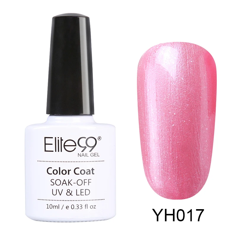 Elite99 10 мл розовый цвет УФ Гель-лак Полупостоянный праймер верхнее покрытие гель лак для ногтей, маникюр гель лак для ногтей - Цвет: YH017