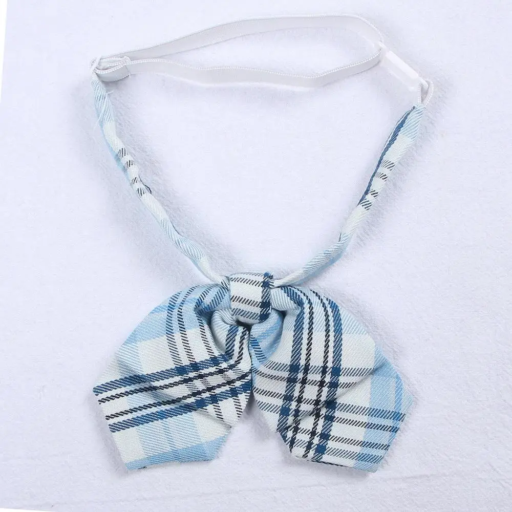 Jk Lattice Bow Tie High School Uniform Students Accessories Japanese Lovely Girls Neck Rope Butterfly Knot Cravat Preppy Chic - Цвет: tie E