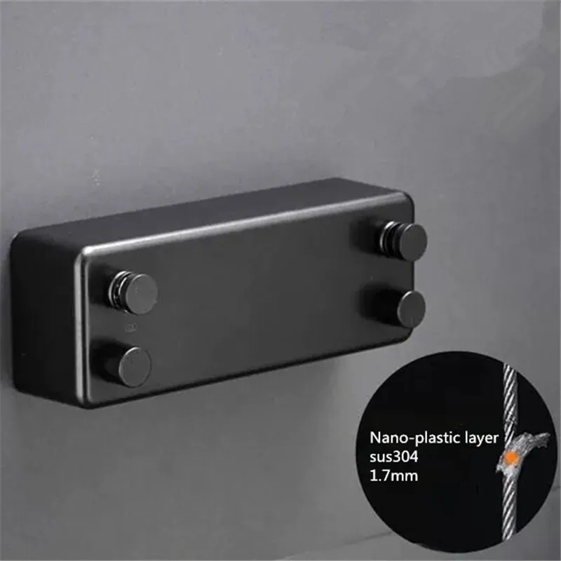 

Hot Sale Indoor/Outdoor Telescopic Stainless Steel Invisible Clothesline Retractable Clothes Dryer Holder Balcony Clothes Line