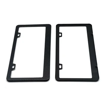 

Auto License Plate Frame Parts Car Black License Plate Frame W/ 2 Screw