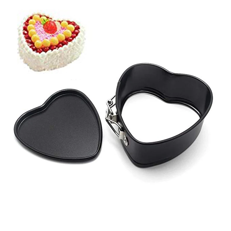 Non-Stick Love Heart Shape Cake Pan Tin  Mold MOULD Baking Cheese Bread Tray RS 