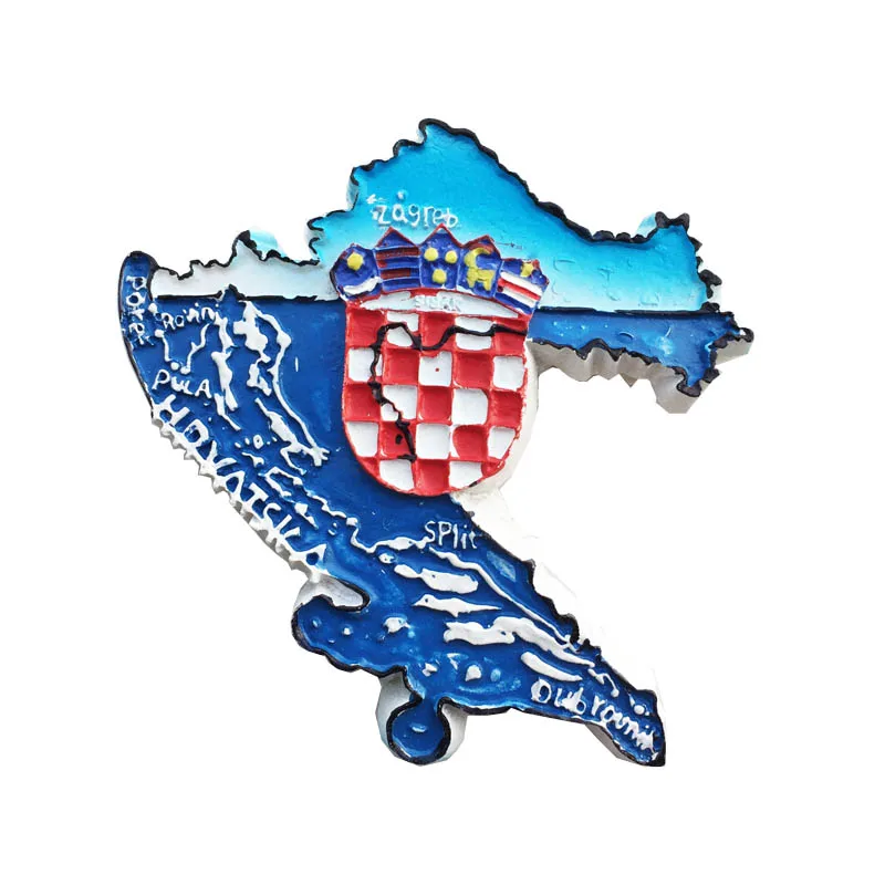 Europe Croatia Amorous Feelings Fridge Magnets Tourist Souvenirs Crafts Refrigerator magnet Decoration Articles Handicraft Gifts magnetic fridge magnets refrigerator decor