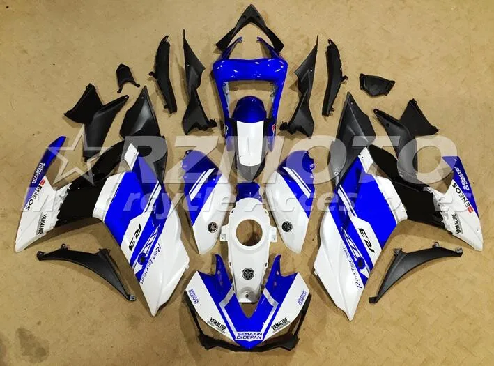 

OEM Quality New ABS Full Fairings kit for YAMAHA YZF-R3 14 15 16 YZF-R25 R3 R25 2014 2015 2016 2017 Body set Cool Blue white