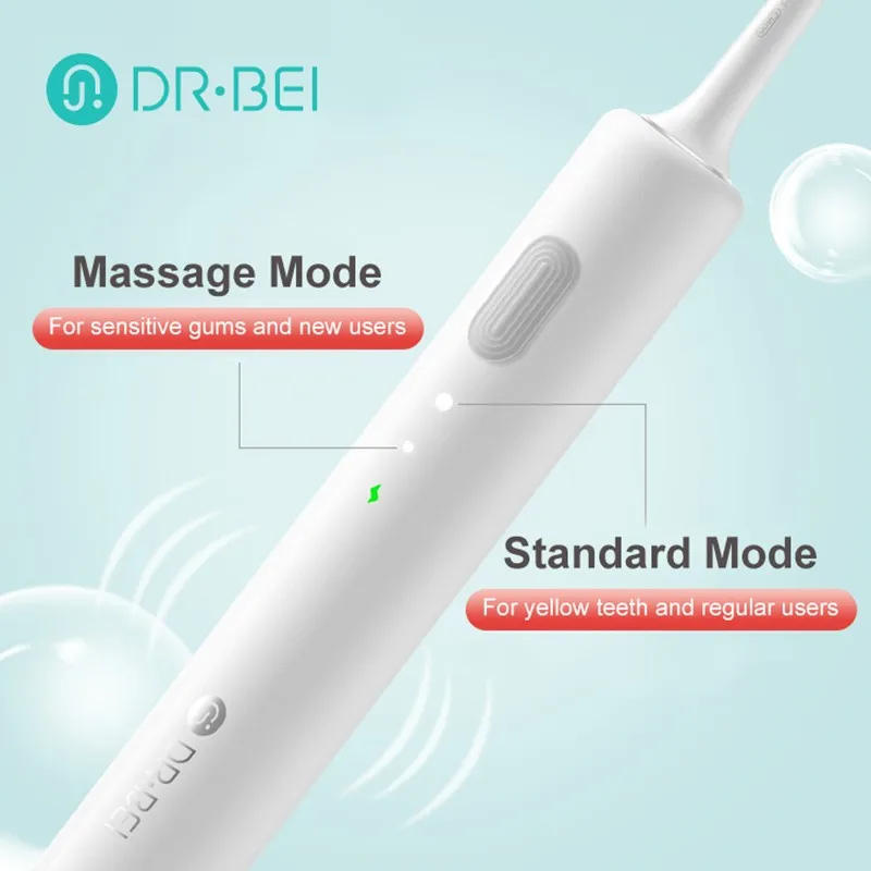 DR.BEI Sonic Electric Toothbrush Rechargeable Waterproof DR BEI Dientes Ultrasonic Whitening Teeth Clean Toothbrush C01