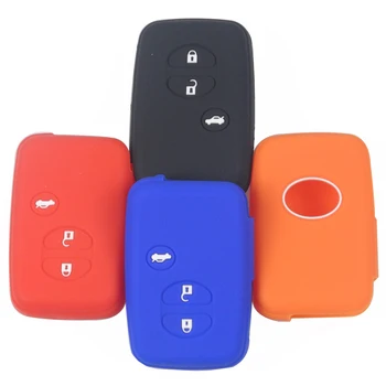 

Bilchave 10pcs 3BT Silicone Remote Car Key Case Cover Fob For Toyota Kamimizu Land Cruiser Camry Highlander Crown Prado Prius
