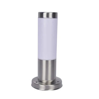 

E27 Lawn Fence Path Decoration Waterproof Pillar Light Grass Stainless Steel Lamp Door Modern Landscape Outdoor Garden Light