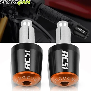 

Motorcycle Accessories 7/8" 22MM Handlebar Hand Grips Handle Bar End Cap For Honda RC51 RC 51 RC-51 2000 2001 2002 2003-2006