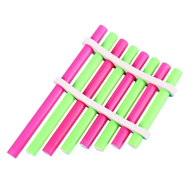 Особенно креативные Пластиковые Музыкальные игрушки Panpipe ручной работы превосходное мастерство для музыкальных инструментов школьников