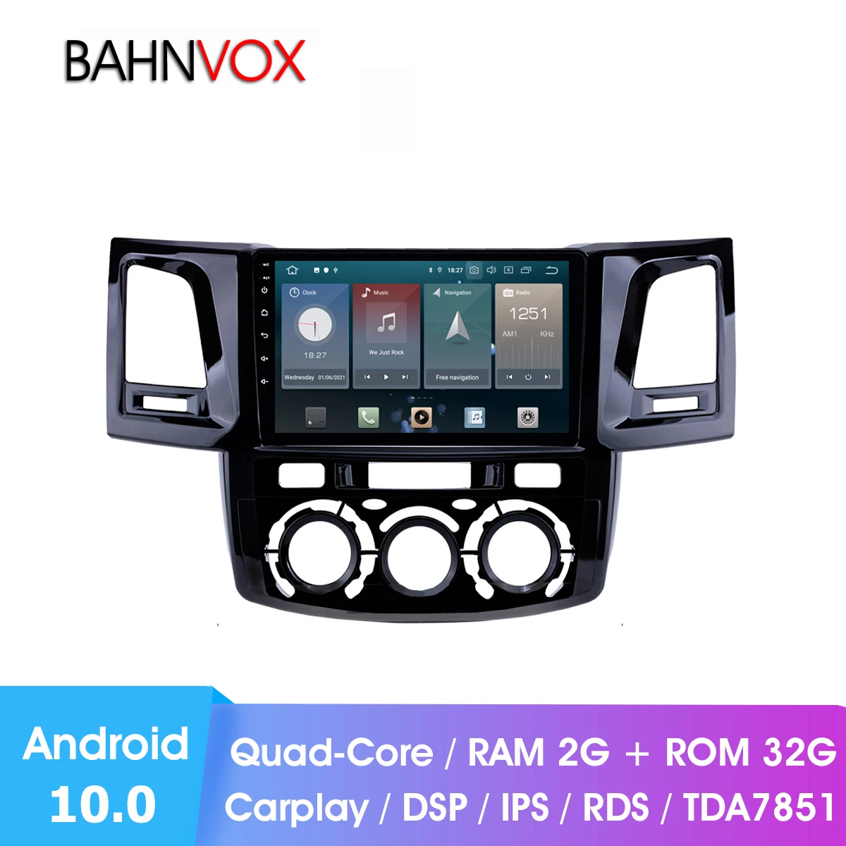 9&quot android 10.0 RAM2G car gps dvd player for Toyota Fortuner Hilux Manual AC LHD radio multimedia navigation head unit dsp | Автомобили