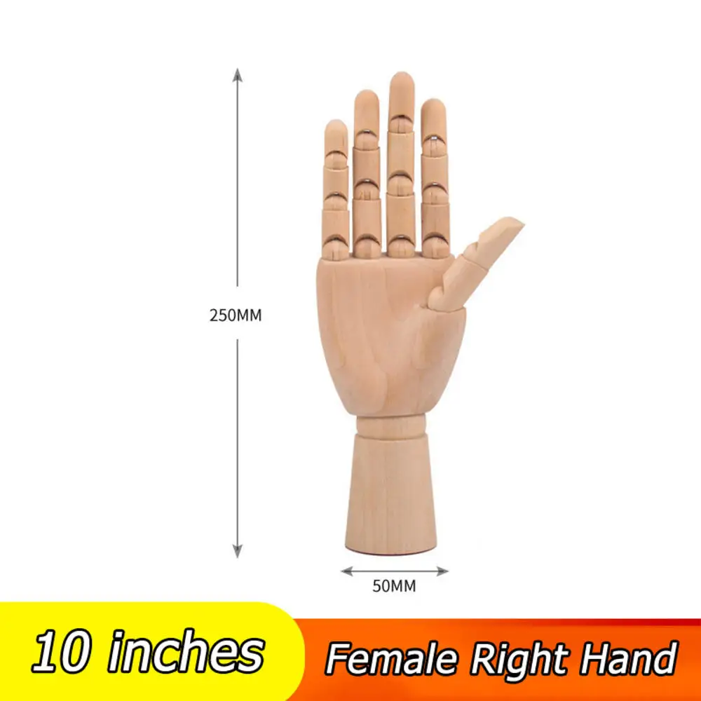 Wooden Human Body Model Artist Mannequin Hand Joint Model Movable Adjustable Limbs Mannequin Sketch Home Desktop Accessories 