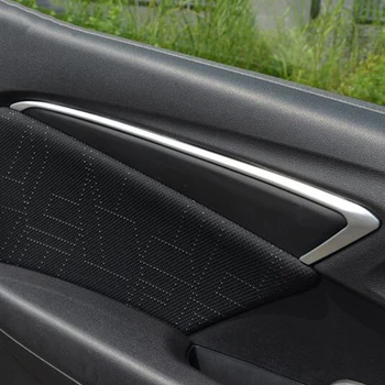 Per accessori Honda FIT JAZZ 2013 2014 2015 2016 2017 car styling Door Interior Decoration strip frame cover trim