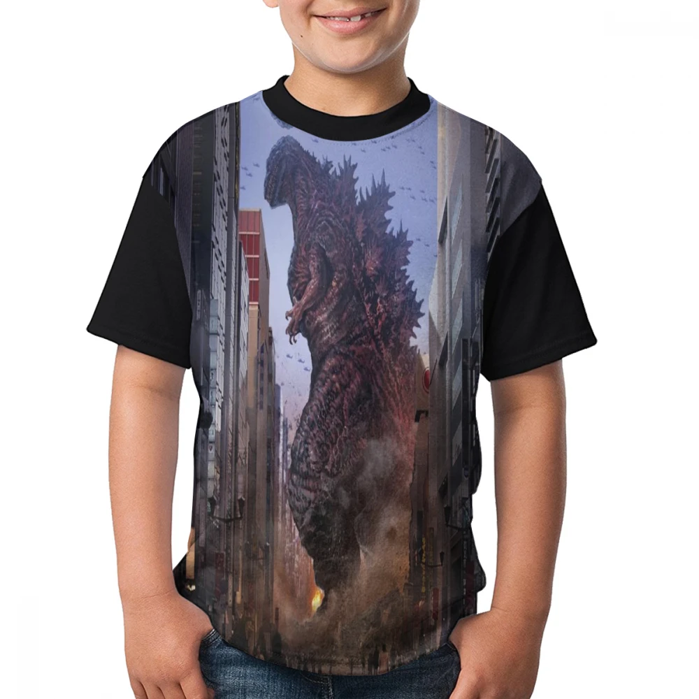 shirt18 Mr. Q/модный костюм Годзиллы футболка для мальчиков и девочек, одежда Женская Повседневная футболка для детей футболки с короткими рукавами и фигурками Годзиллы - Цвет: shirt18