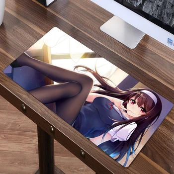 

FFFAS 80 x 40cm Japan Anime large Mouse Pad Gaming Mousepad for wife girl friend gift Cute Katou Megumi Eriri beautiful desk mat