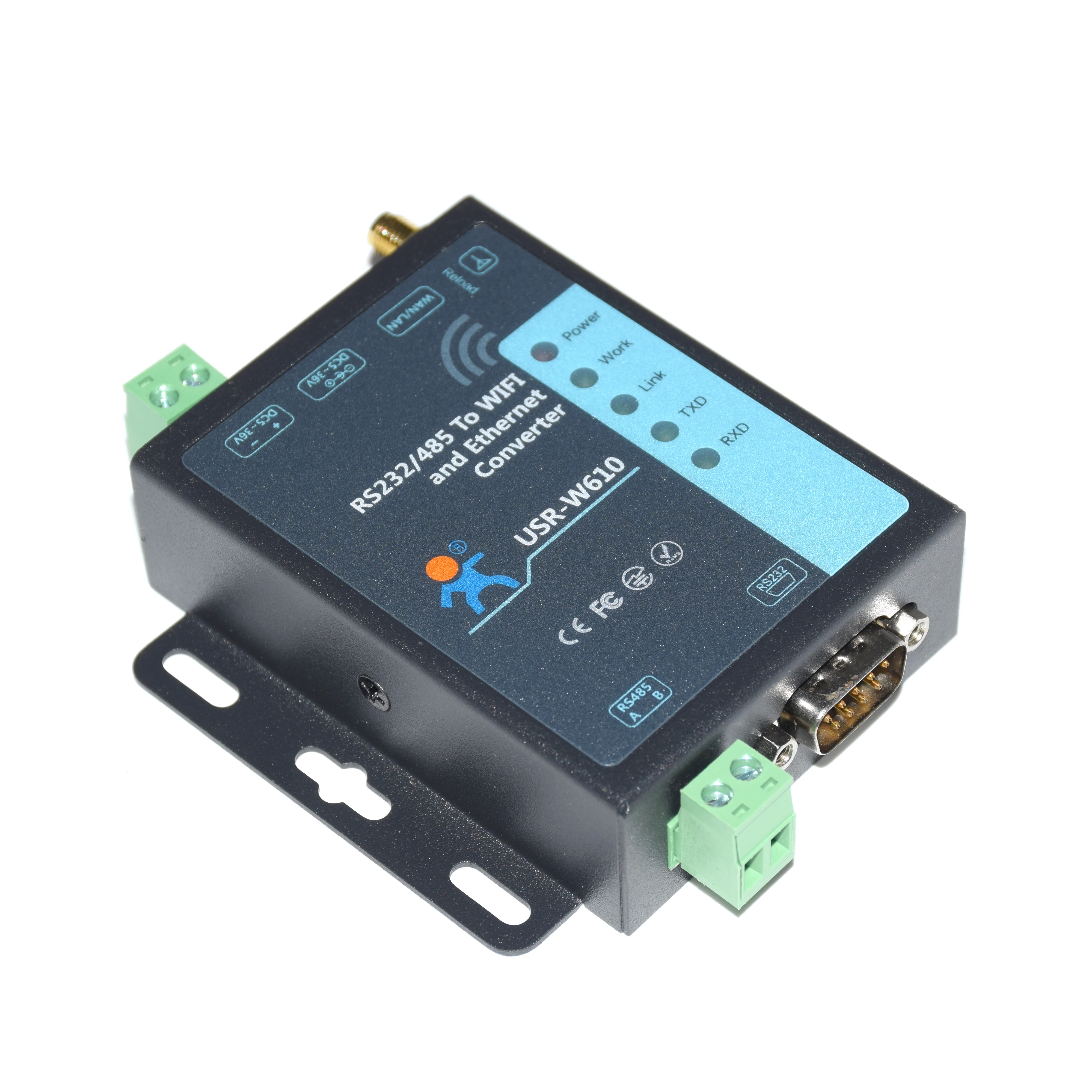 Последовательный порт RS232 RS485 Wi Fi и Ethernet RJ45 конвертер сервера устройство USR W610