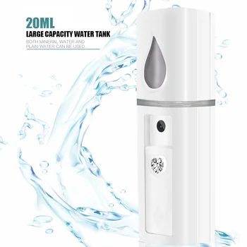 

20ml USB Portable Nano Mist Sprayer Facial Body Nebulizer Steamer Moisturizing Skin Care Mini Face Spray Beauty Instruments
