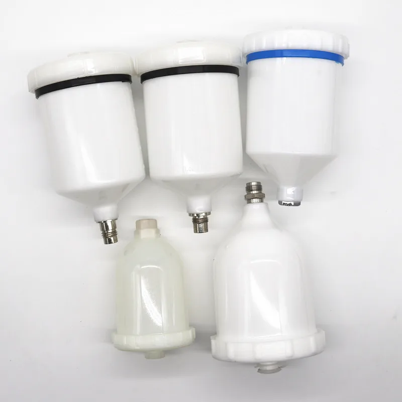 Air Spray Gun Tank Spray Gun Cup 1pcs Plastic Sprayer Cup White Spray Paint Cup Pot GTI PRO Cup Spray Gun Cup Replacement Pot paint gun for cars