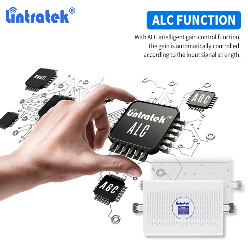 린트라텍 밴드5 850 신호 증폭기 LTE 4G 1700 셀룰러 부스터 GSM 2G 3G CDMA PCS 1900 휴대폰 증폭기 풀 키트 70dB