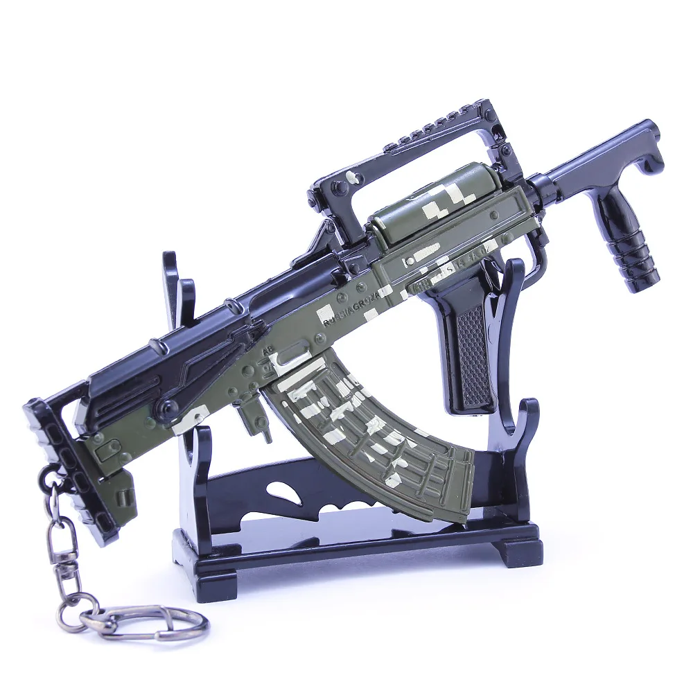 Игра PUBG AUGA3 Groza оружейный пистолет Модель 17 см Брелок высокого качества игровой брелок для ключей подарки для влюбленных