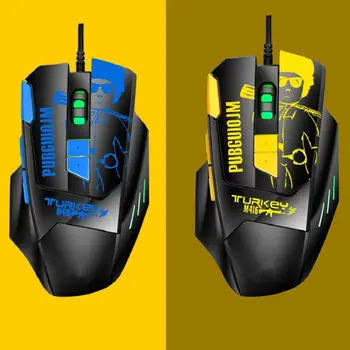 

Wired Programmable Gaming Mouse RGB LED 6 Gear DPI Adjustable Computer Laptop Optical Mouse for Gaming Business Office