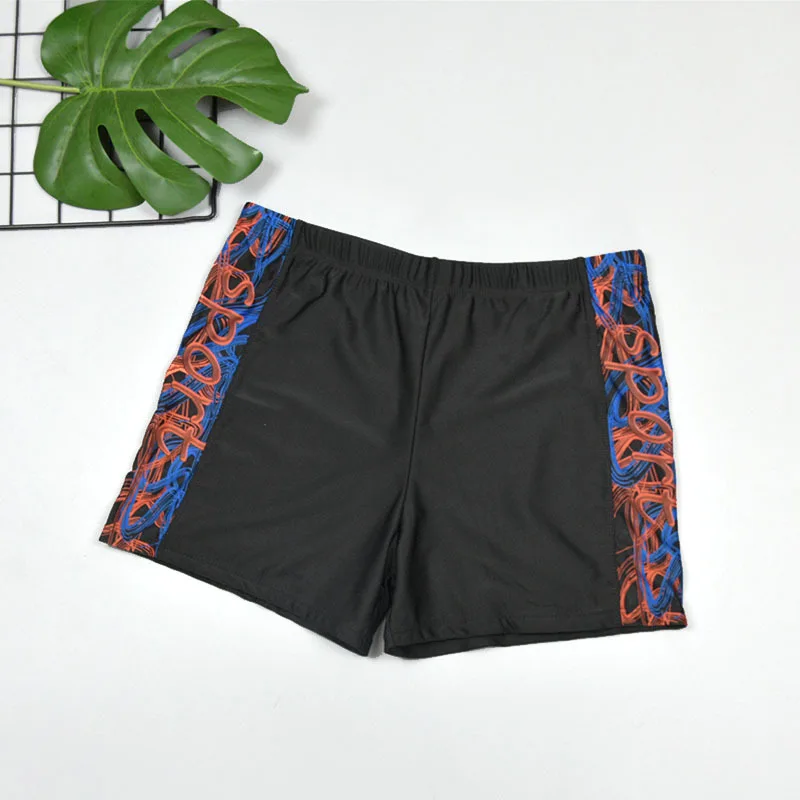 

Swimming Trunks Men's Swimming Cap Swimming Goggle Set Men Adult Anti-Awkward Boxer Short Quick-Dry Profession Hot Springs Bathi