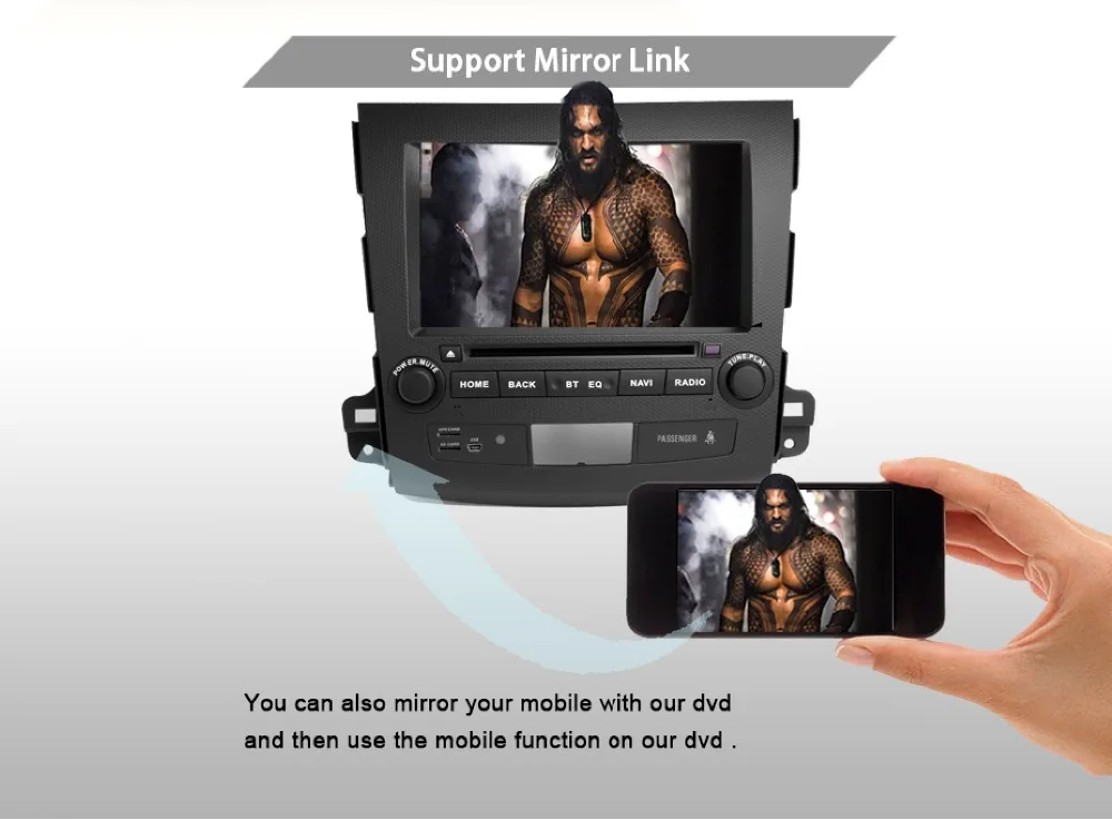 Android 9,0 автомобильный dvd gps мультимедийный плеер для Mitsubishi Outlander xl 2 Автомобильный dvd Навигатор Радио Видео Аудио плеер 4007 USB DVR