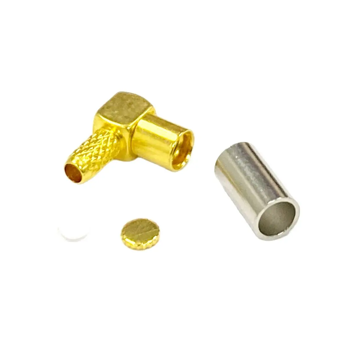 

MMCX Female Jack RF Coax Connector Crimp for RG316 RG174 Cable Right Angle Type