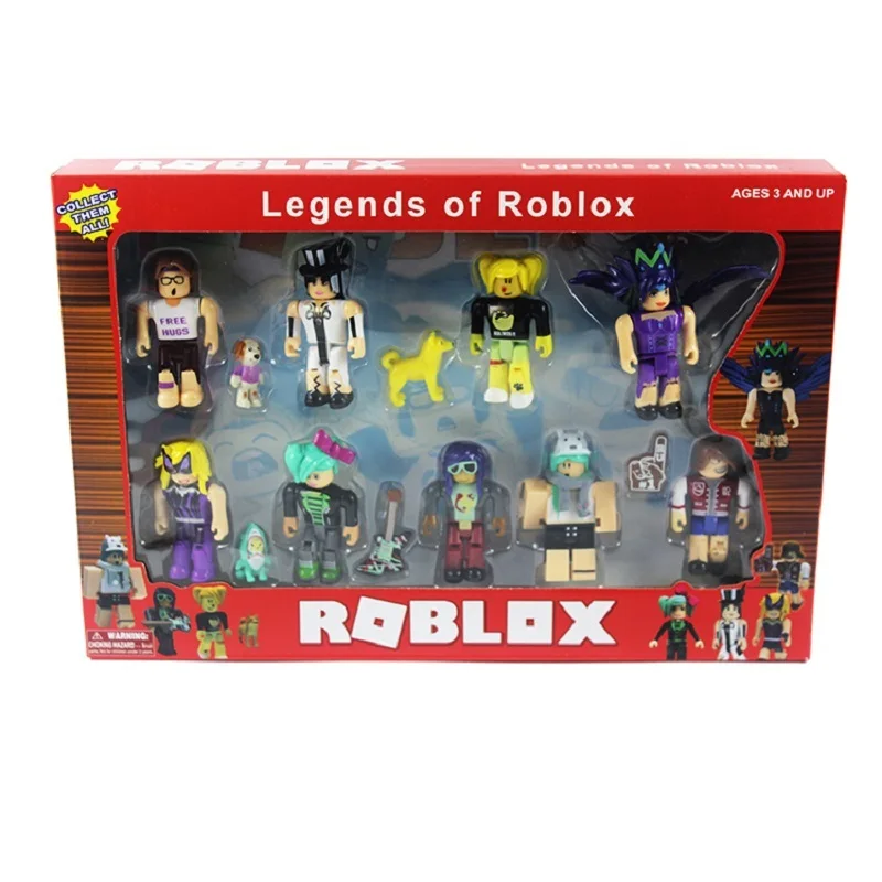ROBLOX Фигурки 7 см ПВХ люкс куклы игрушки аниме модель фигурки для украшения Коллекция Рождественские подарки для детей - Цвет: yuedui Have box