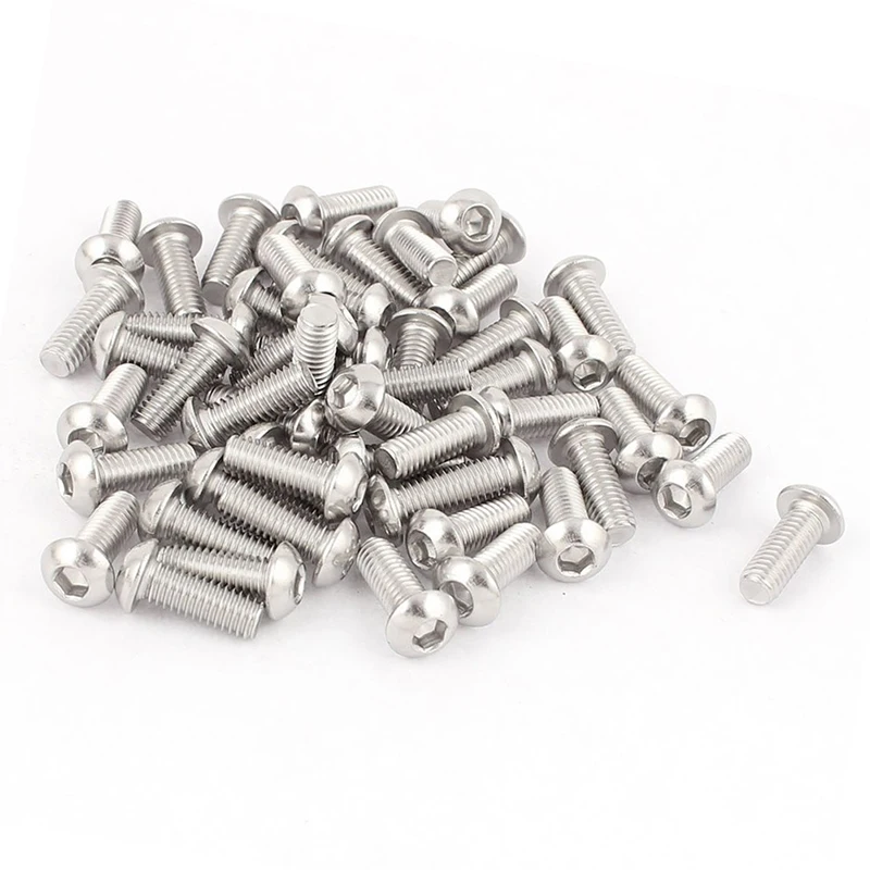 M6x16mm винты с шестигранной головкой из нержавеющей стали 50 шт