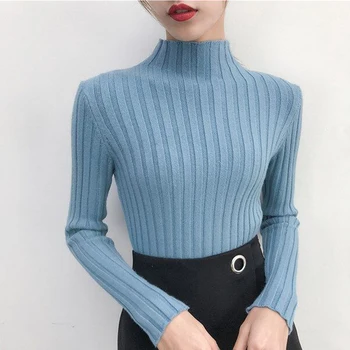

Pull femme pulls hauts version coréenne Pull col roulé automne hiver femme 493# Pull Pull femme Villapaita naiset 2020