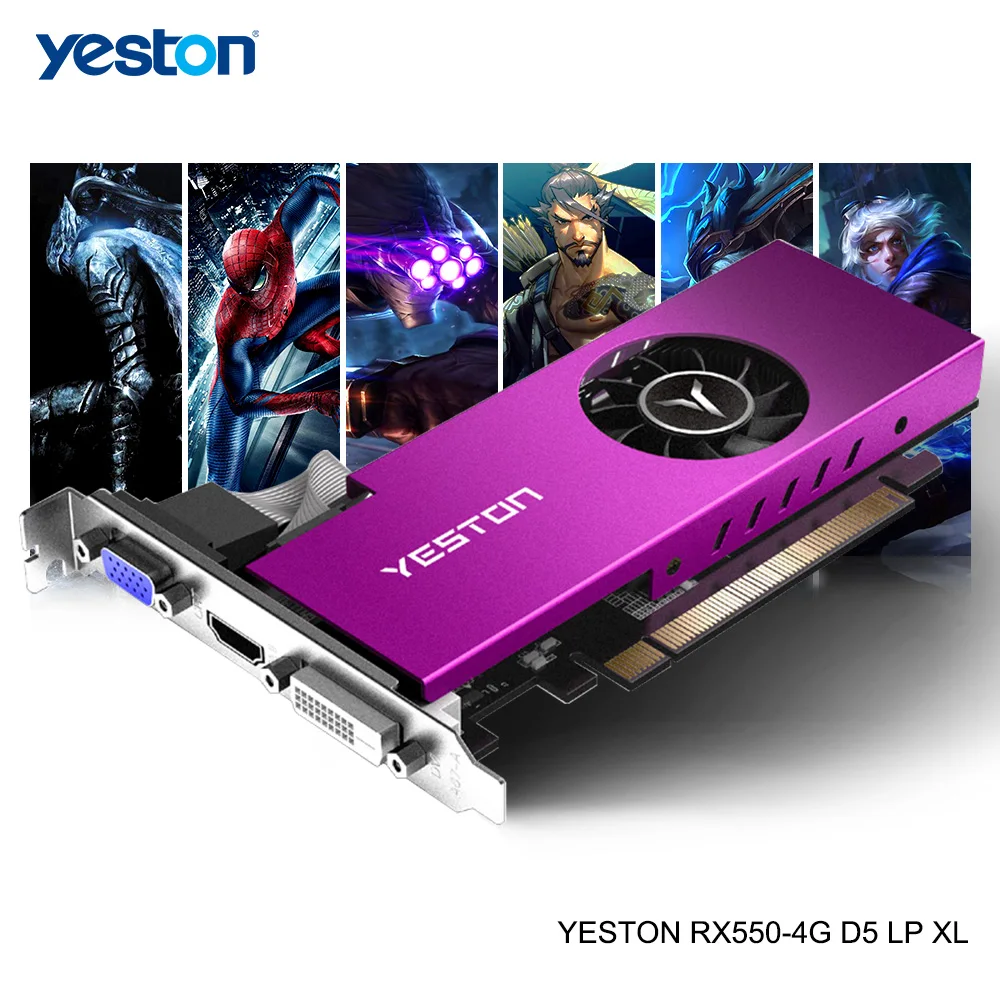 best graphics card for gaming pc Yeston Radeon RX 6500 XT GPU 4GB GDDR6 64 bit 6nm 2610/18000MHz Gaming Desktop computer PC Video Graphics Cards support DP/HD display card for pc