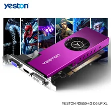 Yeston Radeon mini RX 550 GPU 4GB GDDR5 128bit Gaming Desktop computer PC Video Graphics Cards unterstützung VGA/DVI-D/HDMI-kompatibel