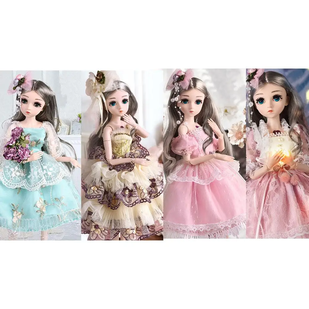 UCanaan BJD кукла, 1/4 SD куклы, 18 дюймов, 18 шаров, шарнирные куклы с одеждой, наряд, обувь, парик, Макияж волос, лучший подарок для девочек