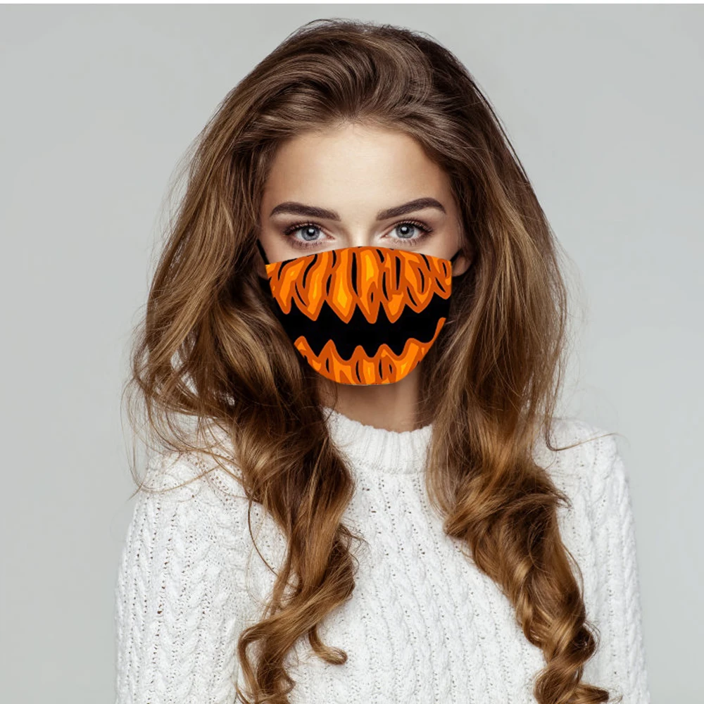 

Halloween Pumpkin Funny Clown Skull Mask Dustproof Breathable Adjustable with Inner Core for Cosplay Family Party Halloween