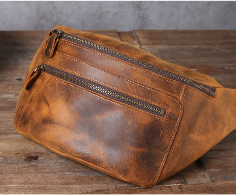 Woosir Classic Leather Cross Body Bag for Men