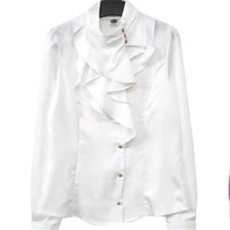 white ruffle top plus size