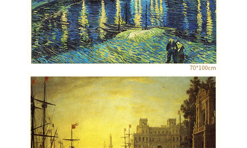 Paper 2000 pieces Adult Puzzle world famous painting Jigsaw puzzles Education toy gifts for children home decoration
