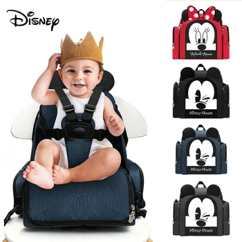 

100% Disney Brand Dining Chair Bag Multifunctional Diaper Bag Nappy Organizer Backpack Nursing Bag For Baby Care Mother Handbag