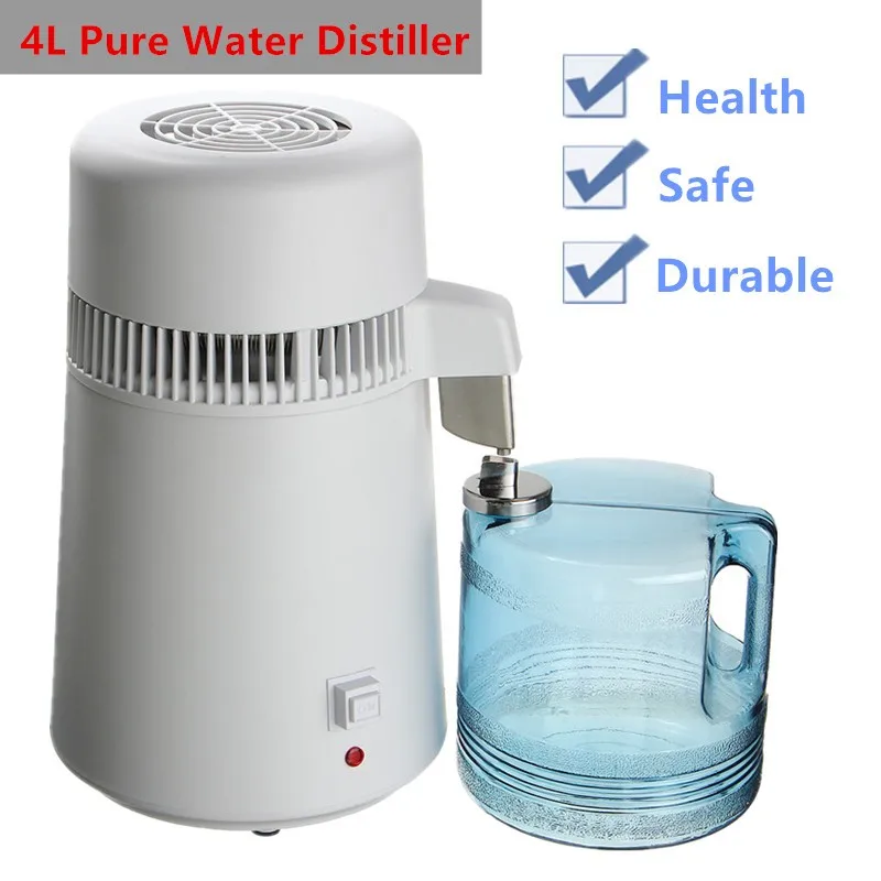 Dental/Medical 4L Water Distiller Pure Purifier Filter Stainless Steel