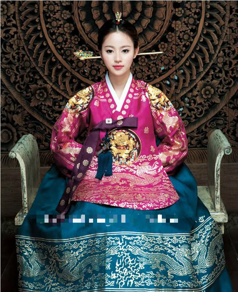 Hanbok Dress Traditional Korean Ceremony Costume Dangui Korean Royal Costume Buy At The Price