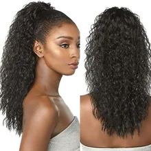 Черный цвет вьющиеся синтетические волосы на кружеве парик 180% высокой плотности Жаростойкие Волокна длинные вьющиеся парики для черных женщин повседневная одежда