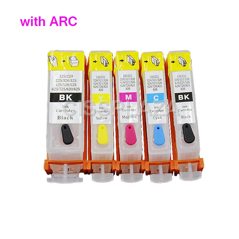 

CISSPLAZA 1x BCI-320 BCI-321 refillable ink Cartridge compatible for Canon PIXUS iP 3600 iP 4600 MX 860 870 printer