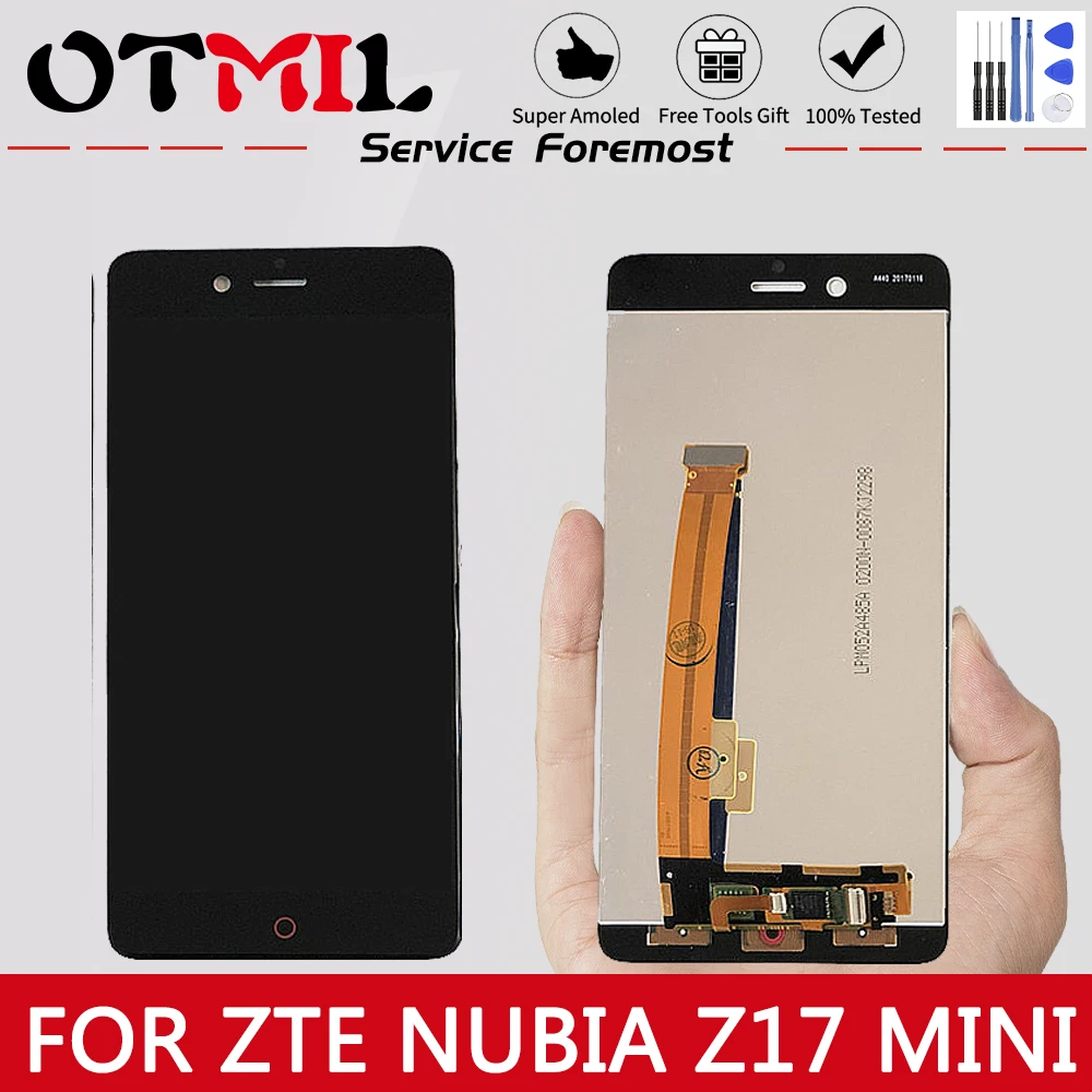 

5.2" For ZTE Nubia Z17 mini NX569J NX569H LCD Display Touch Screen Digitizer Assemble For ZTE Nubia Z17mini Display Replacement