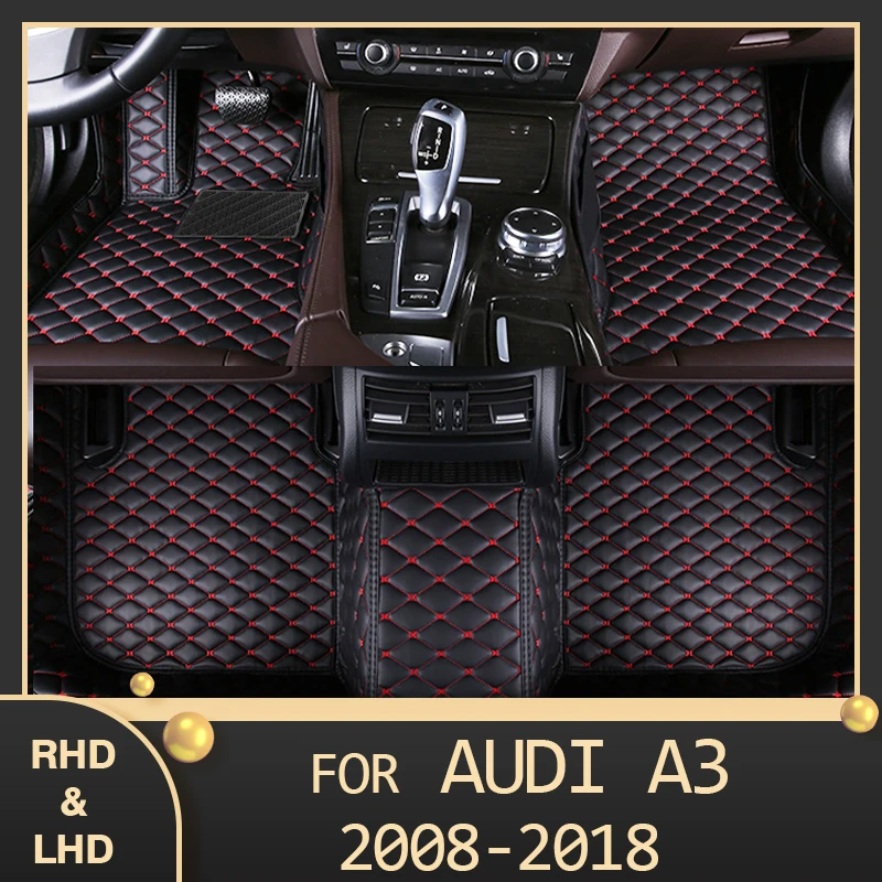 

Автомобильные коврики MIDOON для AUDI A3, мягкий верхний капот 2008, 2009, 2010, 2012, 2013, 2014, 2015, 2016, 2017, 2018, индивидуальные автомобильные накладки на ножки