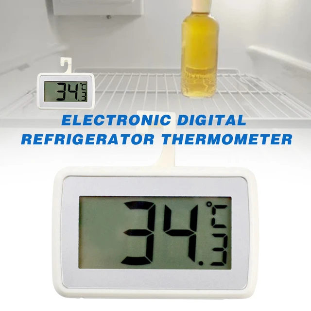 2 Thermomètre numérique étanche avec thermomètre pour compartiment  congélateur avec écran LCD facile à lire, parfait pour une utilisation en  extérieur